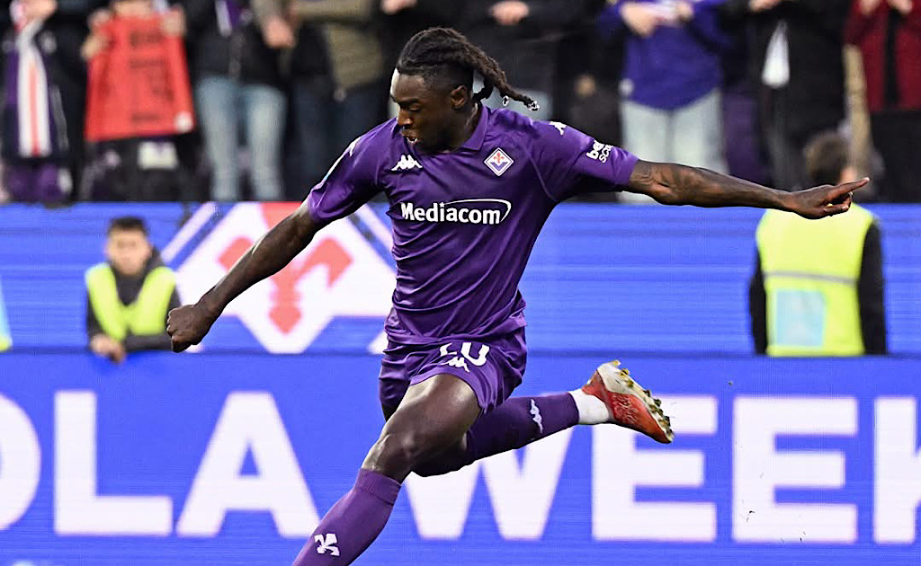 Moise Kean, attaccante della Fiorentina