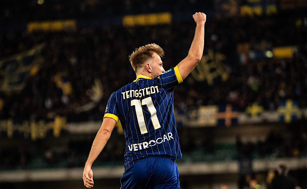 Casper Tengstedt, attaccante del Verona