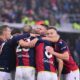 La felicità dei giocatori del Bologna