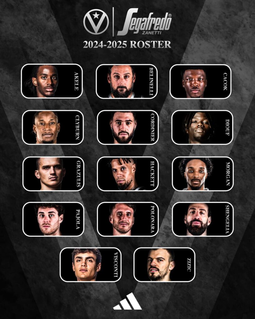 L'annuncio del nuovo roster (©Virtus Pallacanestro)