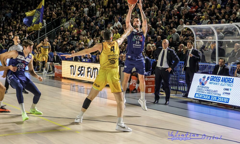 Fabio Mian durante Vigevano-Fortitudo crediti Valentino Orsini