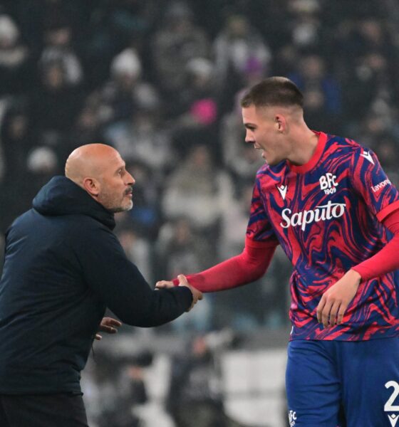 Vincenzo Italiano ed Emil Holm (© Bologna FC 1909)