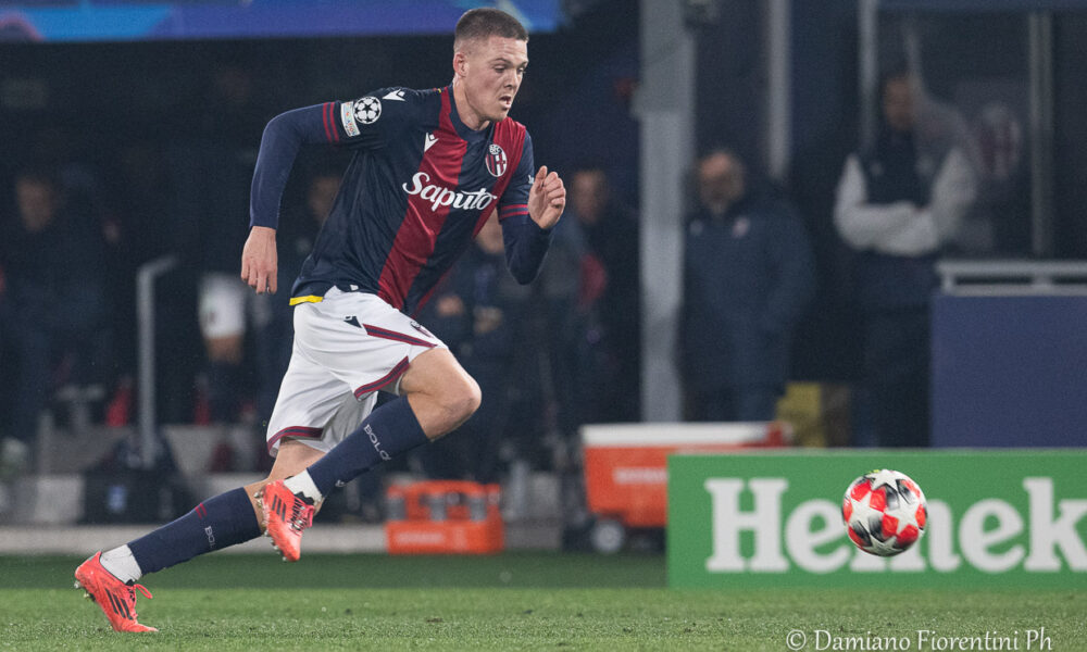 Emil Holm in Bologna-Borussia Dortmund