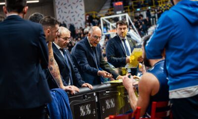 Coach Attilio Caja in Tezenis Verona - Fortitudo Flats Service Bologna (©Fortitudo Flats Service Bologna)