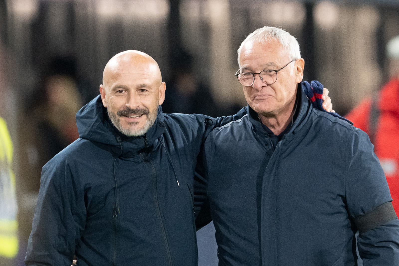 Vincenzo Italiano e Claudio Ranieri in Bologna-Roma (©Damiano Fiorentini)